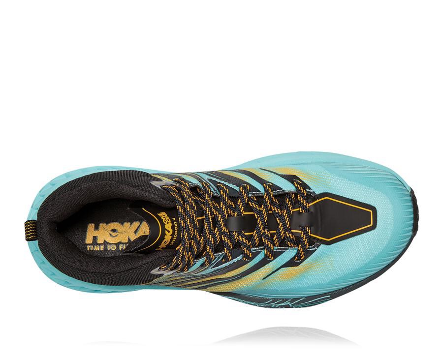 Hoka One One Trail Schoenen Dames - Speedgoat Mid Gore-Tex 2 - Blauw - BA4301795